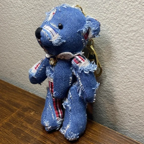 Denim bear key chain - Picture 5 of 11